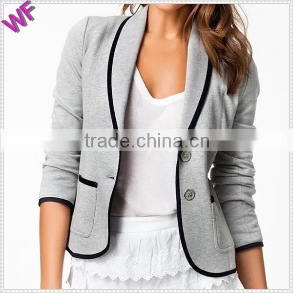 Custom Made High Fashion women blazer with Binding