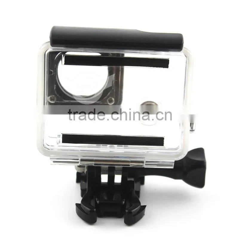 35m Waterproof Skeleton Housing (100% testing) for Gopro Hero 4,for xiaomi action camera