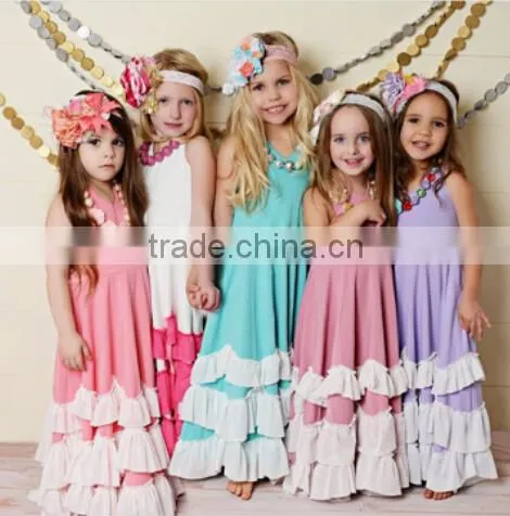 China manufacturer new style casual design baby girl maxi dress pakistani baby girls maxi dress