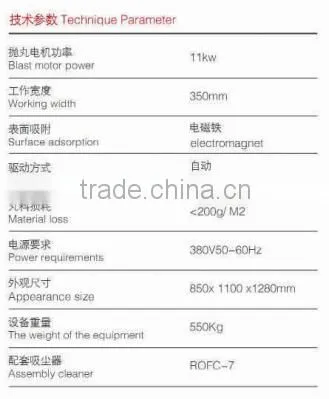 Oil tank water proof treatment surface shot blast cleaning machine
