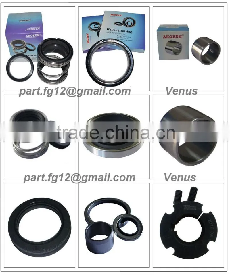 Double Lip Rotary Shaft O Ring Seals Akoken PTFE for Screw Air Compressor Industry Seal