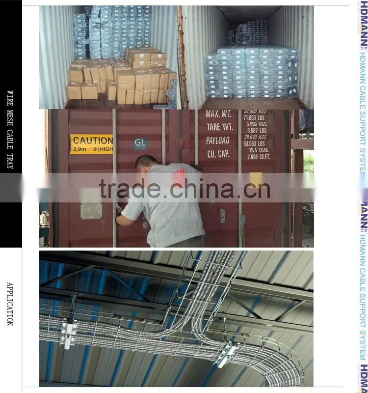 indoor cable tray electro galvanized wire mesh stainless steel trays
