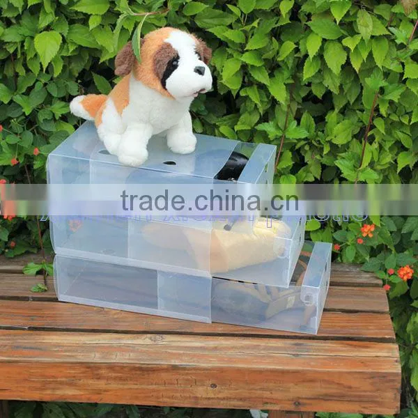 transparent pvc shoe box