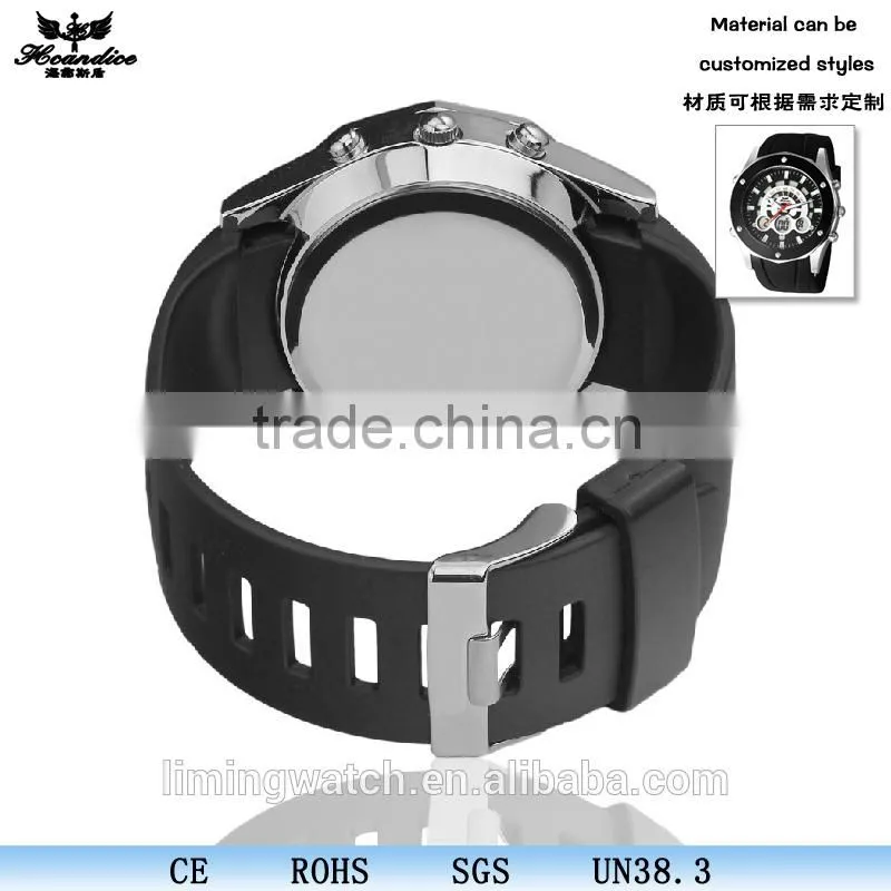 2015 hot sell silicone sport watch wrist watch