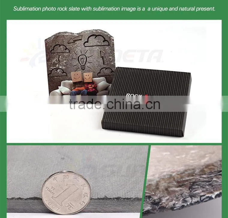 Sunmeta factory directly 3D sublimation blank rock photo SH05 20*20cm