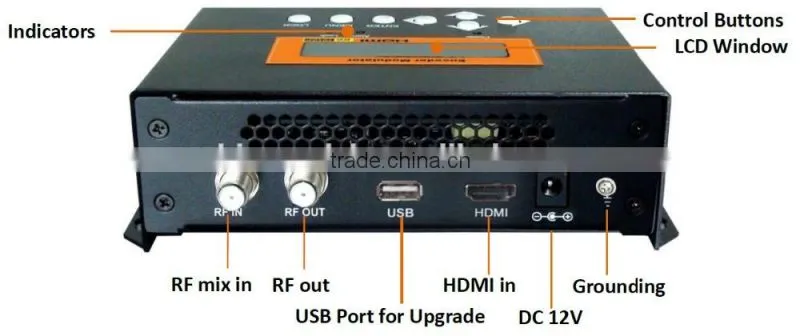 Chengdu High Quality 1080P HD Modulator/H.264 Encoder Modulator with USB