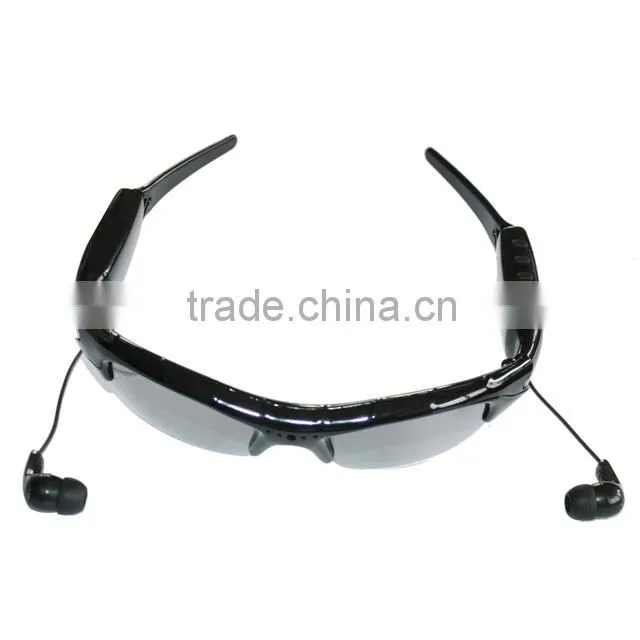 Sport Sunglasses Camera Hidden Vedio DVR Eyewear Glass Voice recorder Camcorder DV With MP3 Player 3107F