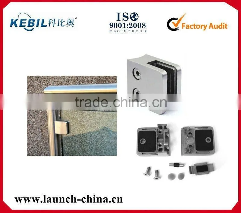 AISI304 Large Square Glass D Clamp for round Surface (G105R)
