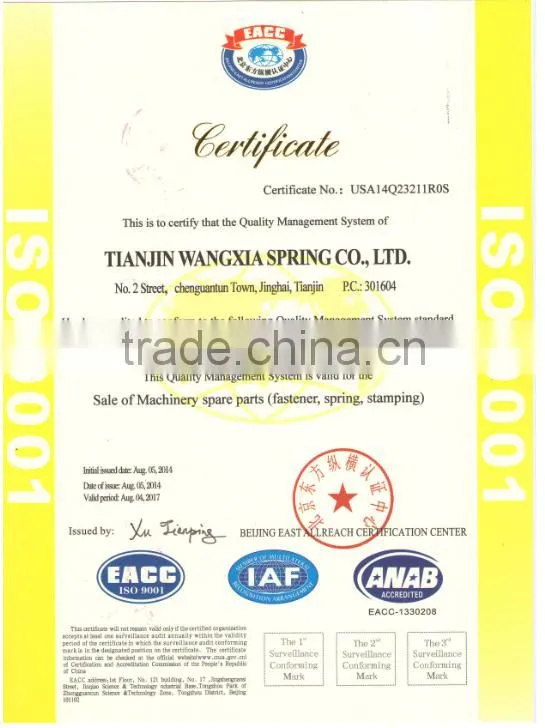 High quality Automobile suspension spring