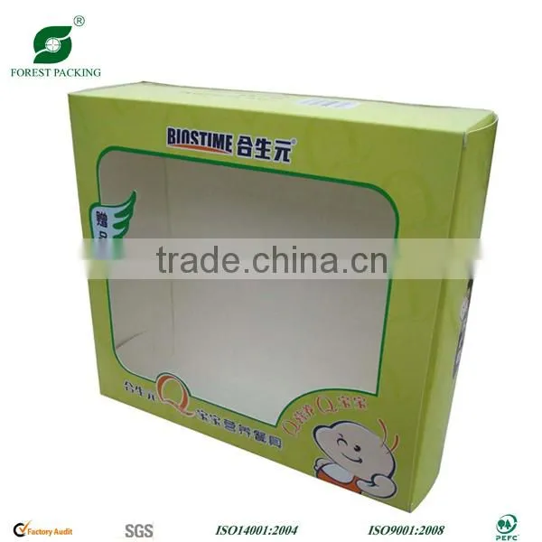 CARDBOARD BOX WITH CLEAR LID