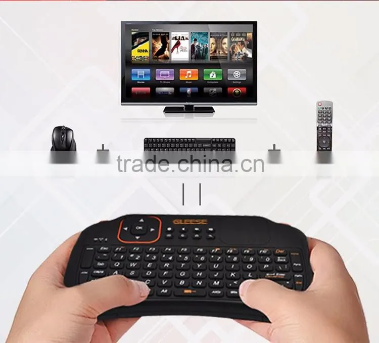 2016 Hot 2.4Ghz Black Color Computer Keyboard and Mouse for Smart TV Desktop Laptop Box