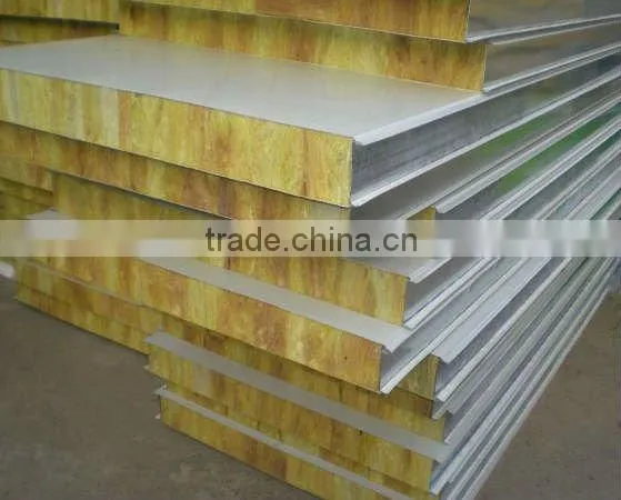 fireproof panels with the core material of ROCK WOOL