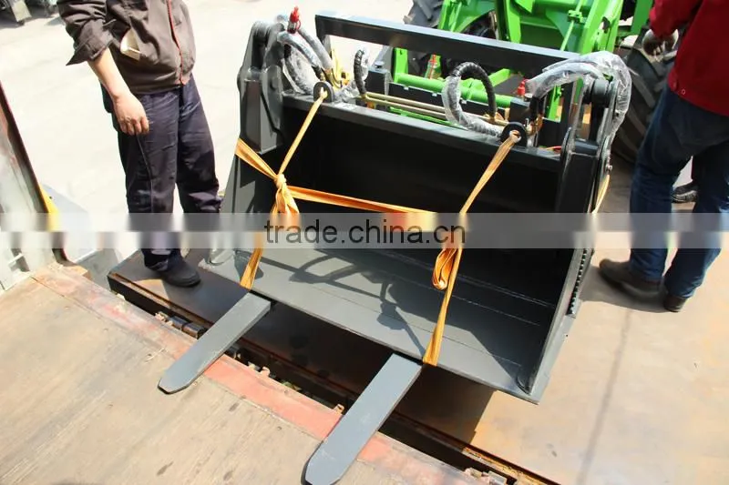 Bale grab on loader, wheel loader attachments