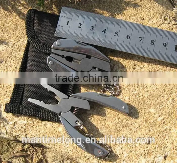 2015 New Multi Function Folding Pocket Tools keychain screwdriver screwdriver bit set folding pocket knife