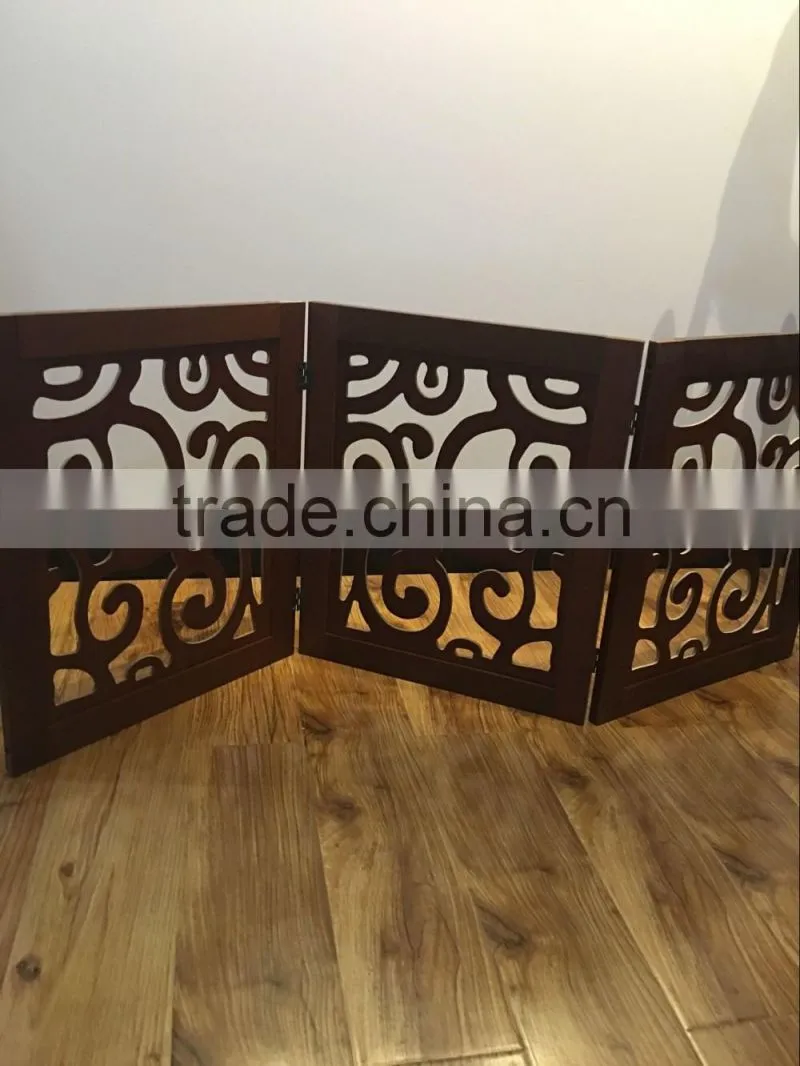 Foldable Indoor Wooden Pet Gate