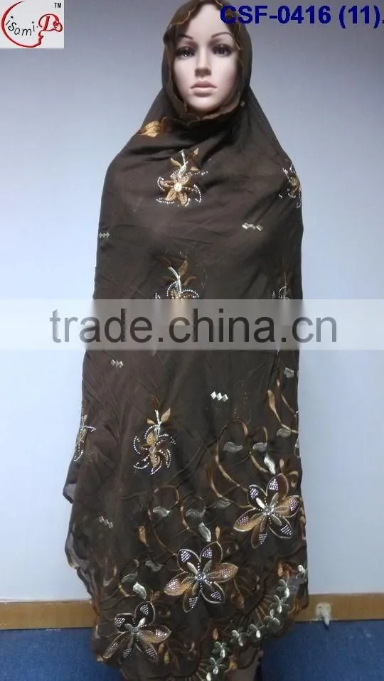 CSF-0416 -1New designs fashion muslim scarf malaysia arab hijab