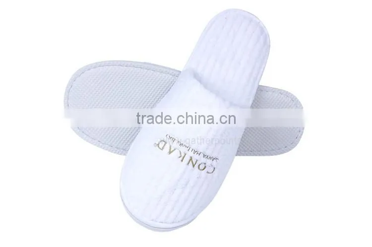Cotton Fabric Warm Men Fancy Bedroom Custom Hotel Slippers
