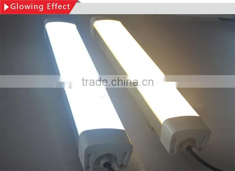 IP65 CE Rohs 3 years warranty tri-proof LED tube 40W 50W