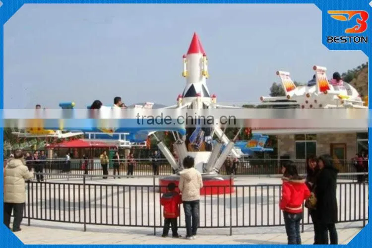 Beston theme park attraction kids amusement park game machine self control plane