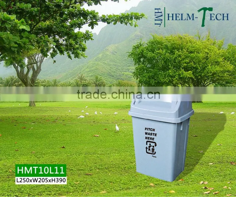 10L colorful indoor plastic waste bin
