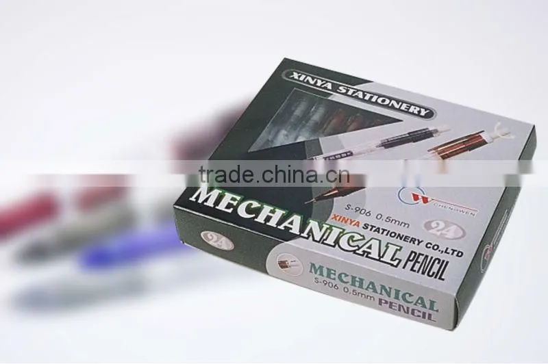 side-click mechanical pencil, pencil with grip