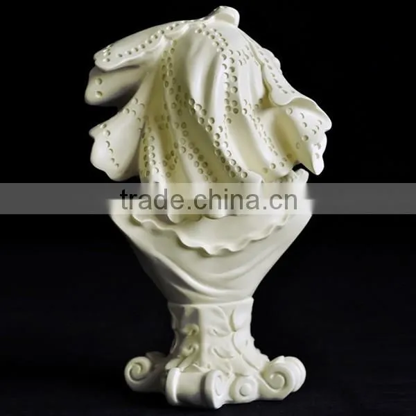 Customizeds Collectible White Woman Sculpture Girl Bust Statue