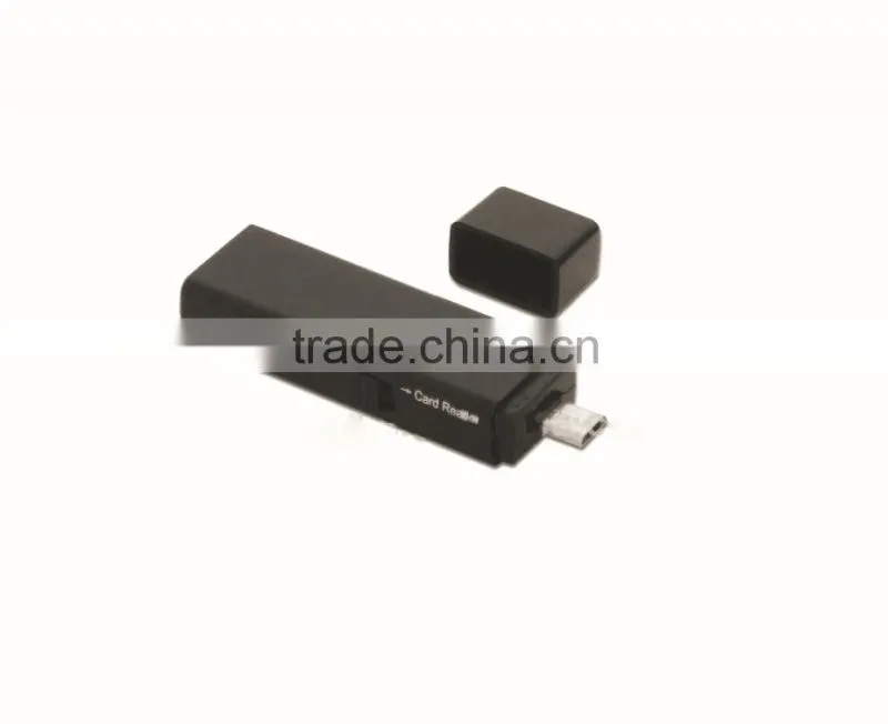 Micro SD/TF SD Micro USB OTG Smart Card Reader for Smartphone with switch