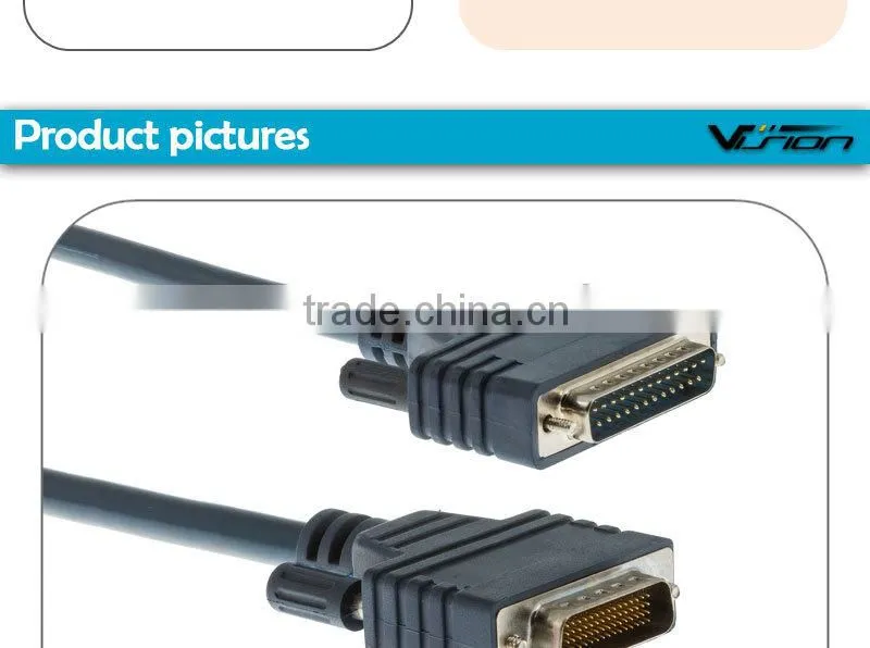 10FT Cisco HD60 to DB25 DTE male CAB-530MT RS530 Cable