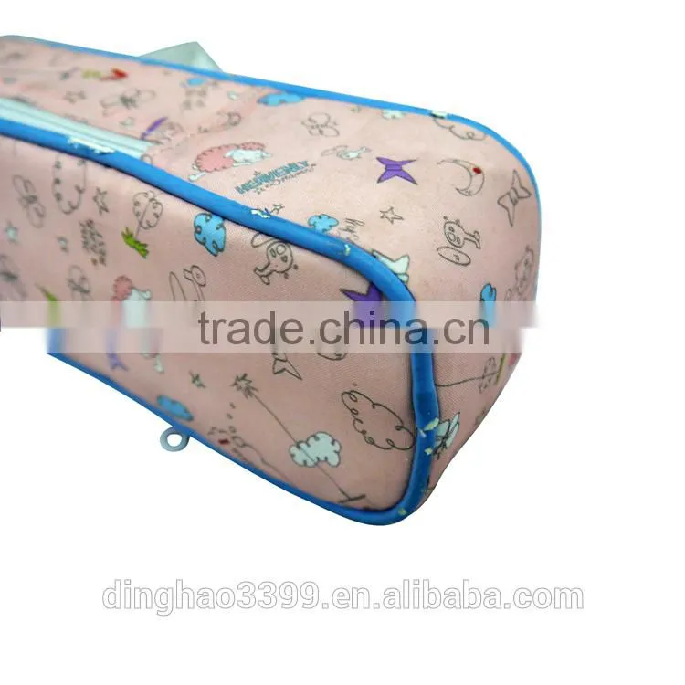 2015 Newly beautiful cartoon fancy pencil bag with pencil stationery inside