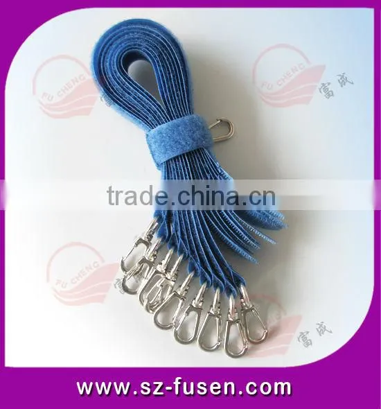 Hot selling metal Buckle magic tape key chain