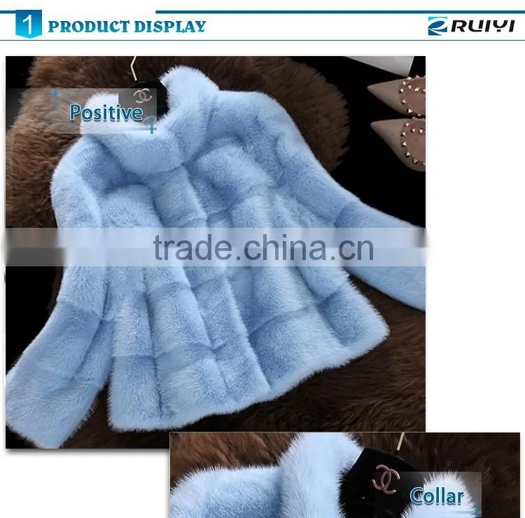 new stylish women's clothing boutique mink fur coat
