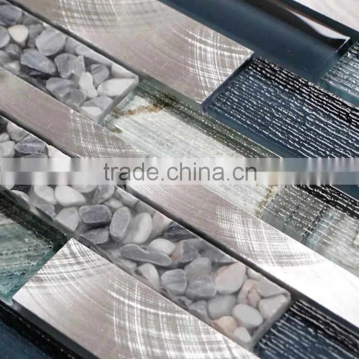 New! glass mosaic,aluminium mosaic shell mosaic BDS-141B
