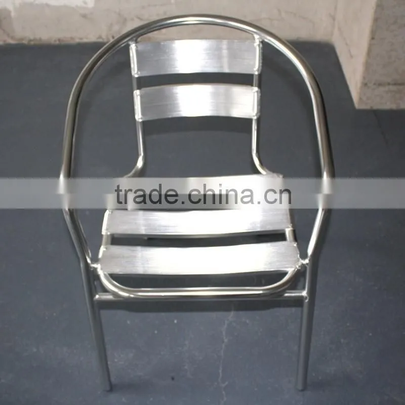00 aluminum furniture modern light weight stacking bar chair YC002A