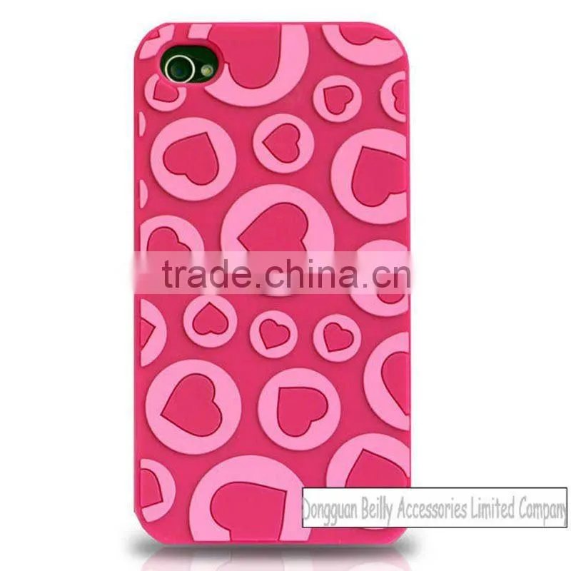 Custom silicone 3d cell phone housing