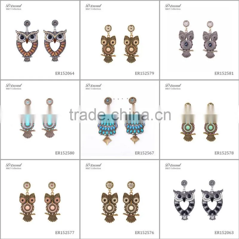 2016 new design wholesale cute animal snake drop earrings for free sample