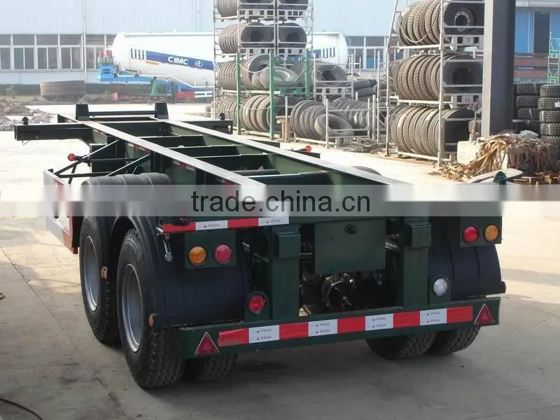 CIMC two axle skeletal semi trailer