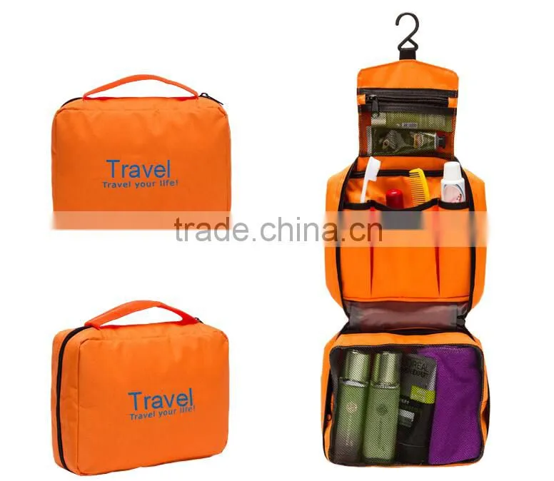 Suitcase Type Large Capacity Travel Bag Hanging Toiletry Bag