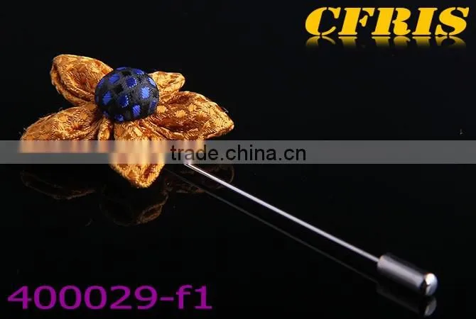 2016 New arriving spot flower,six color cloth lapel pin e1-f6