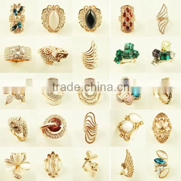 2014 fashion diamond bowknot ring supplier Yiwu