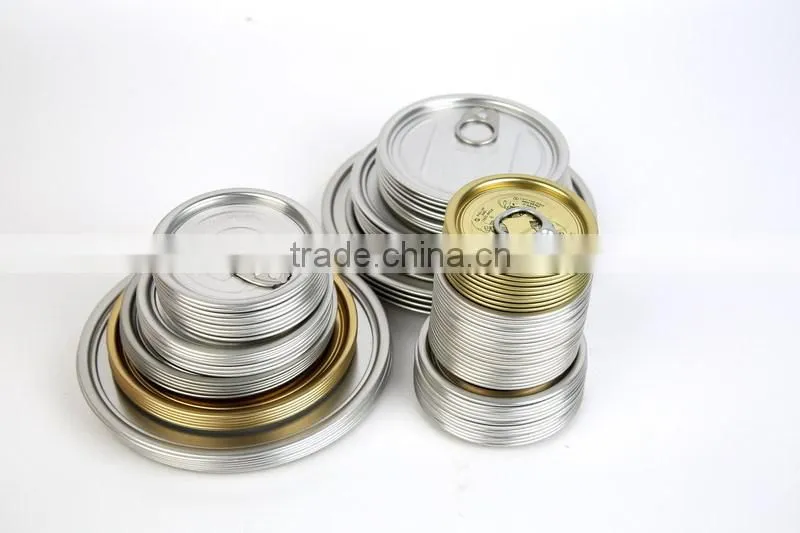 206# round easy open aluminum lid factory