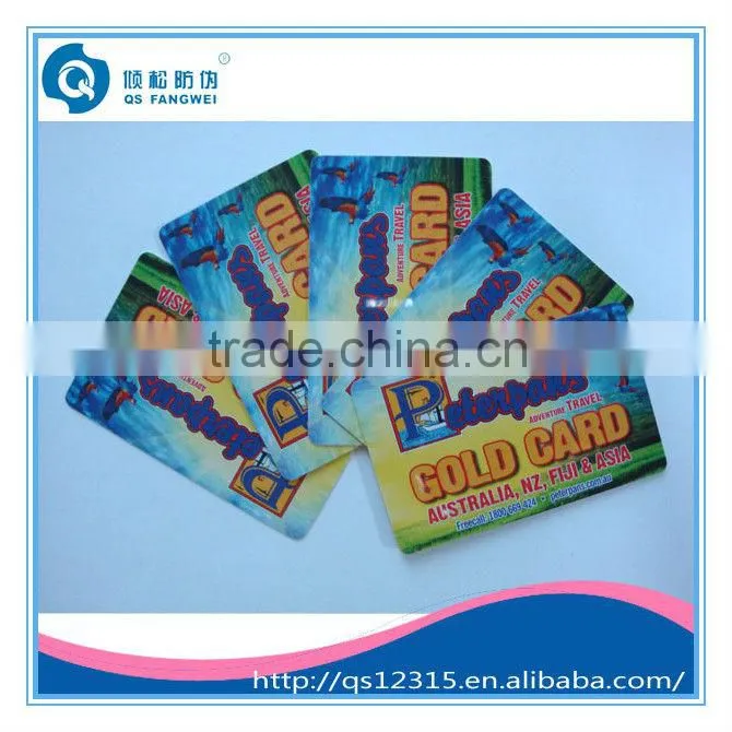 print pvc plastic membership cards