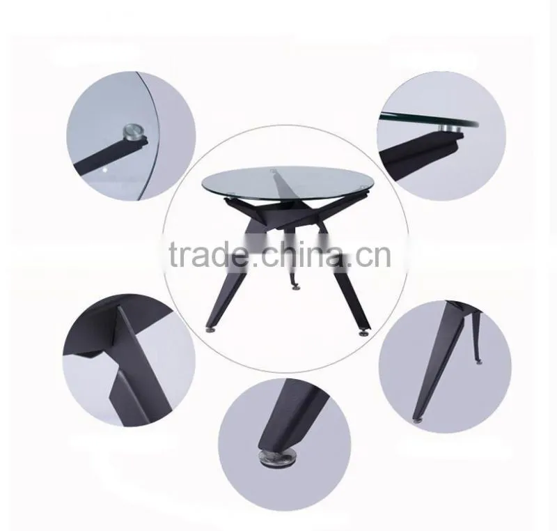 Wholesale low price top quality modern glass dining table chairs