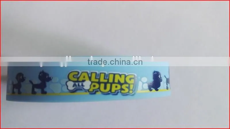 Promotional gift emboss/debossed/silk printing silicon magnetic bracelet