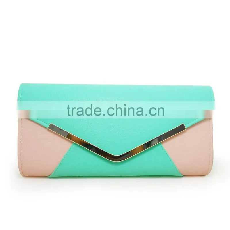 2015 new products PU envelope evening bag for women