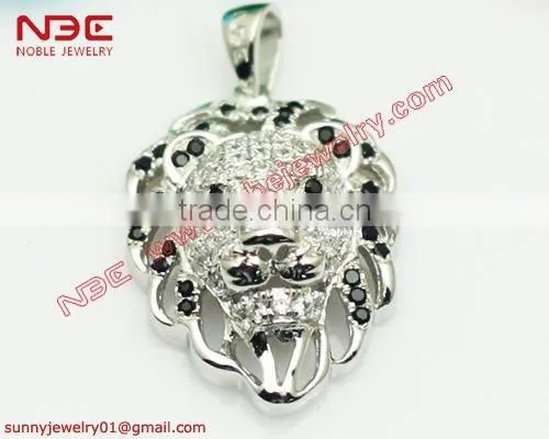925 silver necklace pendant with AAA zircon stone