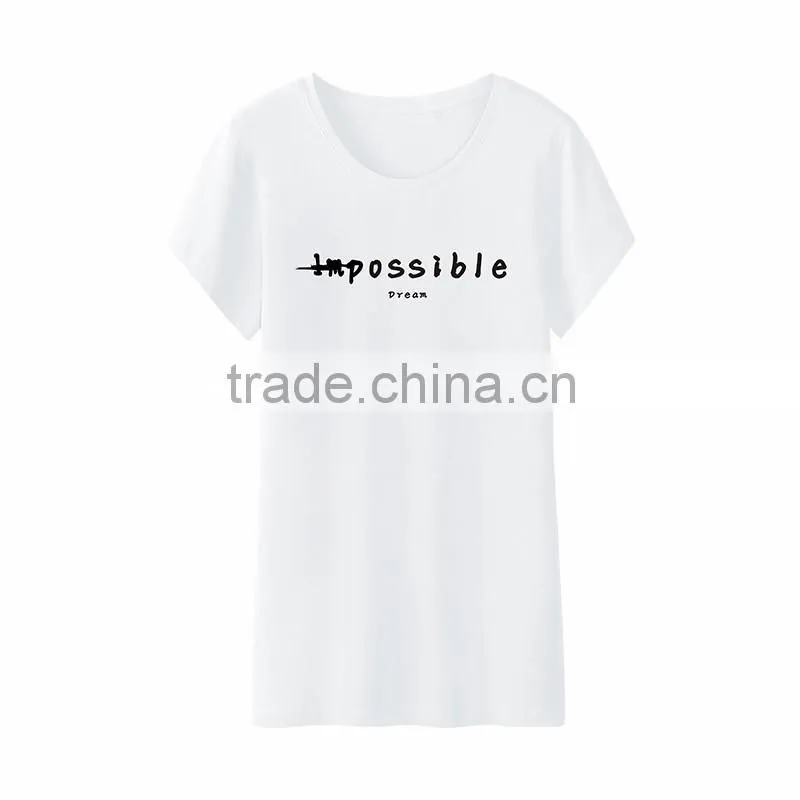 2016 Summer Korean New Fashion print Cotton T Shirt Women, Cheap T Shirt