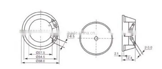 FBULS3825 38mm 25khz ultrasonic speaker piezo ultrasonic sensor (FBELE)