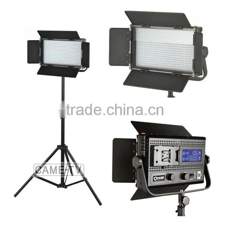 New 2 X 576 LED Light Dimmable Bi-color 5600K 3200K Digital Display V mount