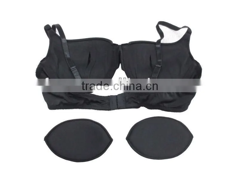 basic popular plain color thick cup ladies underwire and padded push up bra