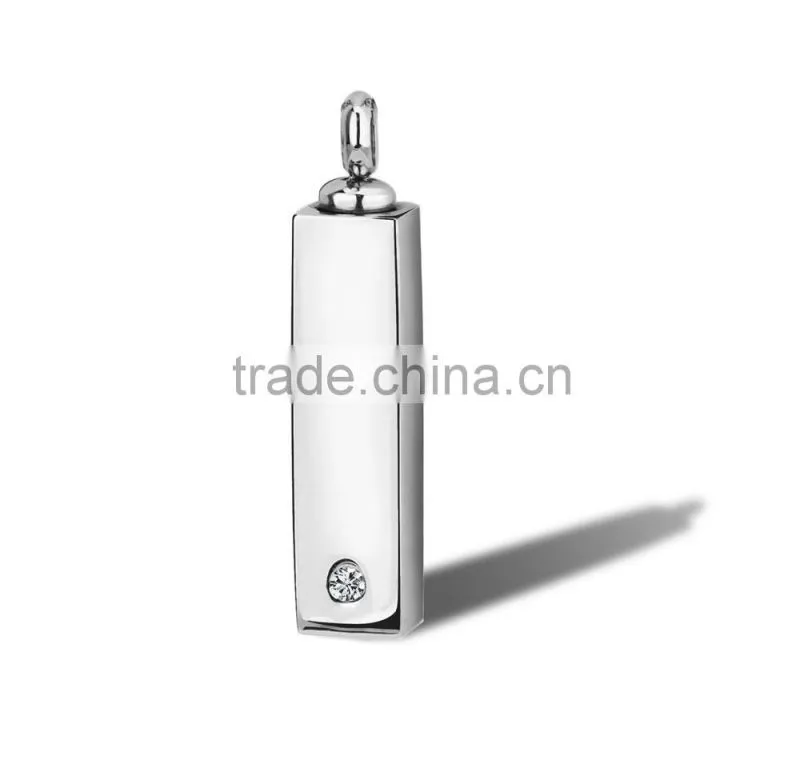 KSTONE Stainless Steel Ash Pet Urn Pendant, Cremation Jewelry